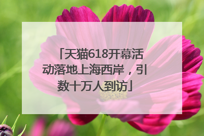 天猫618开幕活动落地上海西岸，引数十万人到访