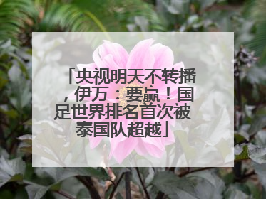 央视明天不转播，伊万：要赢！国足世界排名首次被泰国队超越
