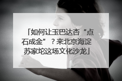 如何让玉巴达杏“点石成金”？来北京海淀苏家坨这场文化沙龙