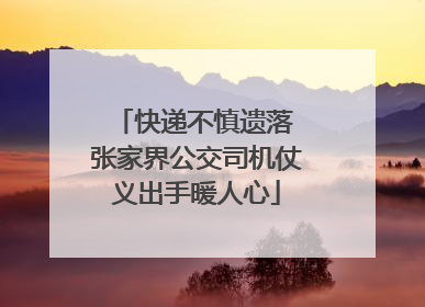快递不慎遗落 张家界公交司机仗义出手暖人心