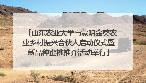 山东农业大学与蒙阴金葵农业乡村振兴合伙人启动仪式暨新品种蜜桃推介活动举行