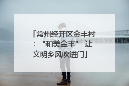 常州经开区金丰村：“和美金丰” 让文明乡风吹进门