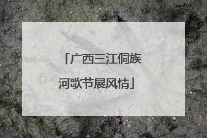 广西三江侗族河歌节展风情