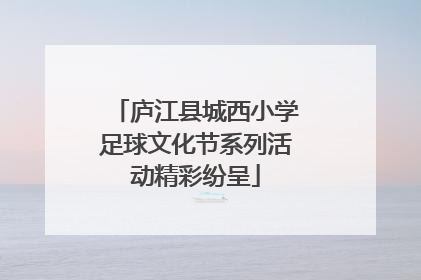 庐江县城西小学足球文化节系列活动精彩纷呈