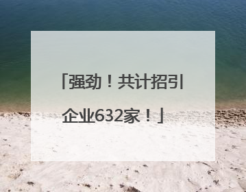 强劲！共计招引企业632家！