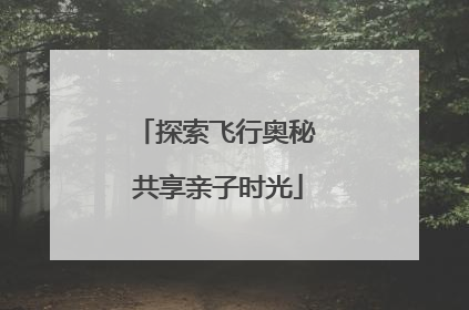 探索飞行奥秘 共享亲子时光