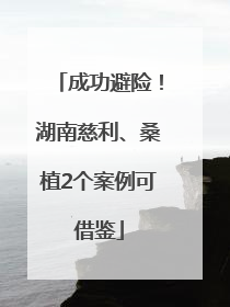 成功避险！湖南慈利、桑植2个案例可借鉴