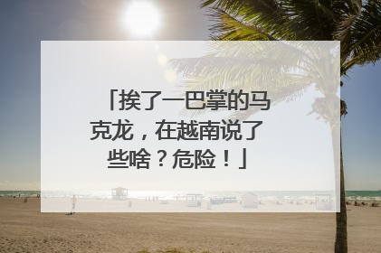 挨了一巴掌的马克龙，在越南说了些啥？危险！