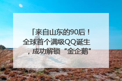 来自山东的90后！全球首个满级QQ诞生，成功解锁“金企鹅”，是继承父亲账号