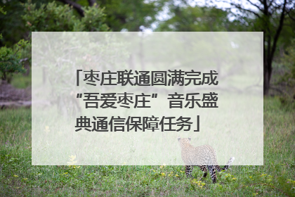 枣庄联通圆满完成“吾爱枣庄”音乐盛典通信保障任务