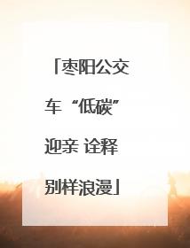 枣阳公交车“低碳”迎亲 诠释别样浪漫