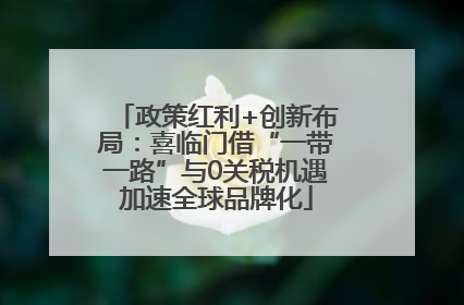 政策红利+创新布局：喜临门借“一带一路”与0关税机遇加速全球品牌化