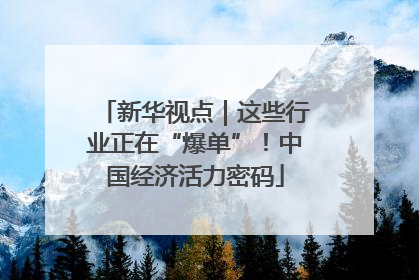 新华视点｜这些行业正在“爆单”！中国经济活力密码