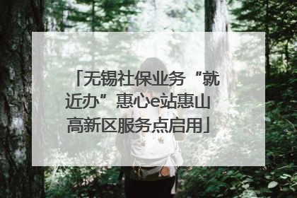 无锡社保业务“就近办”惠心e站惠山高新区服务点启用