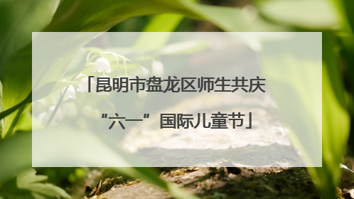 昆明市盘龙区师生共庆“六一”国际儿童节