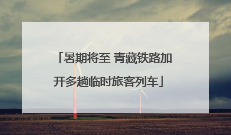 暑期将至 青藏铁路加开多趟临时旅客列车