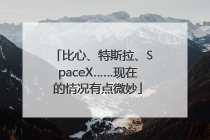 比心、特斯拉、SpaceX……现在的情况有点微妙