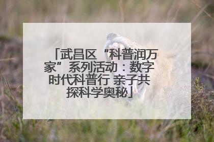 武昌区“科普润万家”系列活动：数字时代科普行 亲子共探科学奥秘