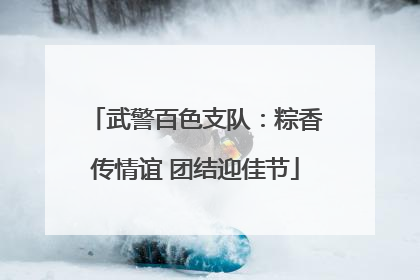武警百色支队：粽香传情谊 团结迎佳节