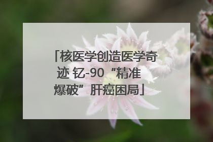 核医学创造医学奇迹 钇-90“精准爆破”肝癌困局