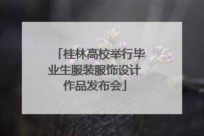 桂林高校举行毕业生服装服饰设计作品发布会