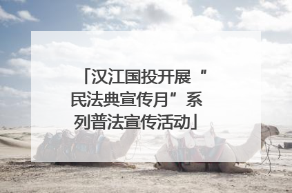 汉江国投开展“民法典宣传月”系列普法宣传活动