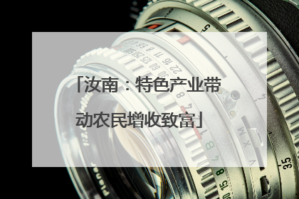 汝南：特色产业带动农民增收致富