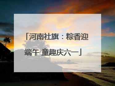 河南社旗：粽香迎端午 童趣庆六一