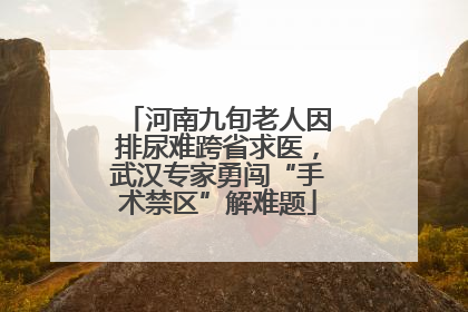 河南九旬老人因排尿难跨省求医，武汉专家勇闯“手术禁区”解难题