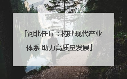 河北任丘：构建现代产业体系 助力高质量发展