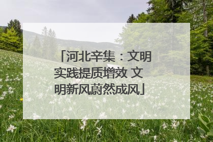 河北辛集：文明实践提质增效 文明新风蔚然成风