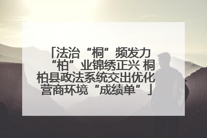 法治“桐”频发力 “柏”业锦绣正兴 桐柏县政法系统交出优化营商环境“成绩单”