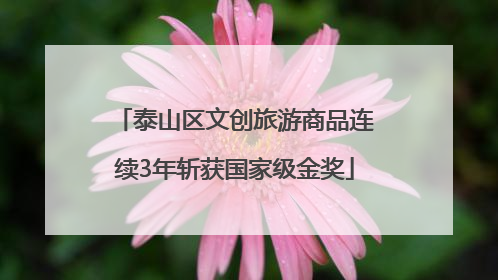 泰山区文创旅游商品连续3年斩获国家级金奖