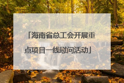 海南省总工会开展重点项目一线慰问活动