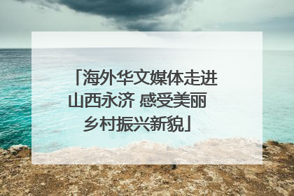 海外华文媒体走进山西永济 感受美丽乡村振兴新貌