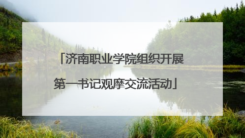 济南职业学院组织开展第一书记观摩交流活动