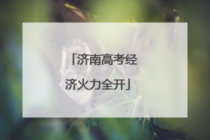 济南高考经济火力全开