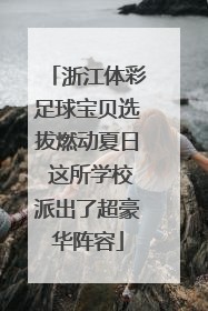 浙江体彩足球宝贝选拔燃动夏日 这所学校派出了超豪华阵容