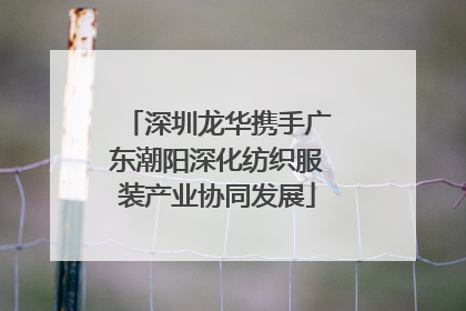 深圳龙华携手广东潮阳深化纺织服装产业协同发展