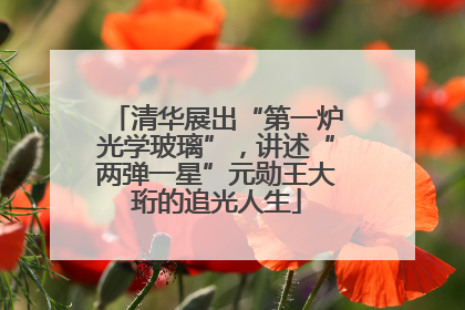 清华展出“第一炉光学玻璃”，讲述“两弹一星”元勋王大珩的追光人生