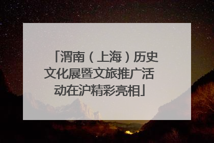 渭南（上海）历史文化展暨文旅推广活动在沪精彩亮相