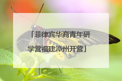 菲律宾华裔青年研学营福建漳州开营