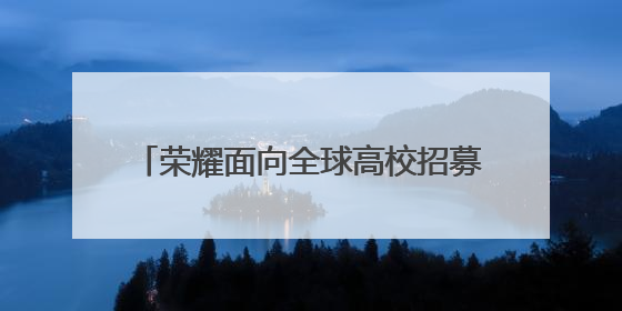 荣耀面向全球高校招募1000名优秀毕业生