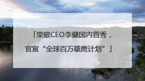 荣耀CEO李健国内首秀，官宣“全球百万雄鹰计划”