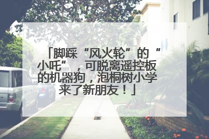 脚踩“风火轮”的“小吒”，可脱离遥控板的机器狗，泡桐树小学来了新朋友！