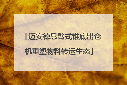 迈安德悬臂式锥底出仓机重塑物料转运生态