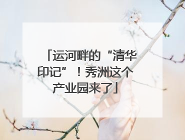 运河畔的“清华印记”！秀洲这个产业园来了