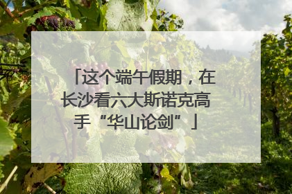 这个端午假期，在长沙看六大斯诺克高手“华山论剑”