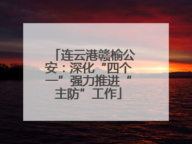 连云港赣榆公安：深化“四个一”强力推进“主防”工作