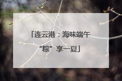连云港：海味端午 “粽”享一夏